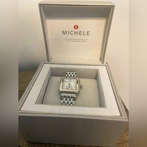 Michele Deco Mid Diamond Dial Watch